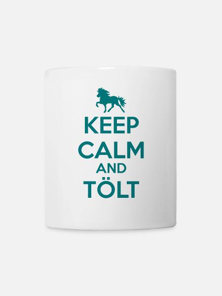 Keep Calm and Tölt - Tasse - Weiß