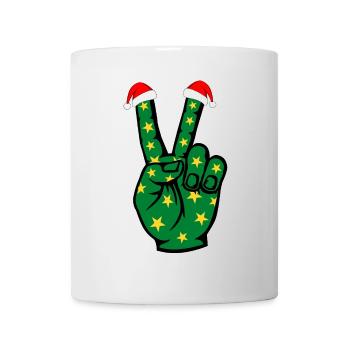 Christmas Peace Symbol - Mug - white - Front