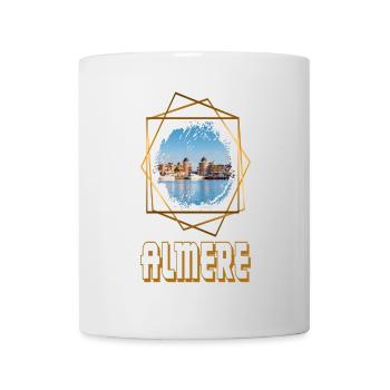 Almere Pays-Bas City Skyline Home Amour - Mug blanc - blanc - Devant