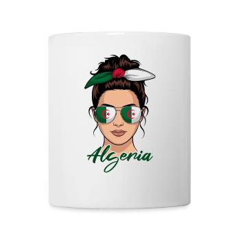 Algerian Girl Woman Flag Algeria - Mug - white - Front