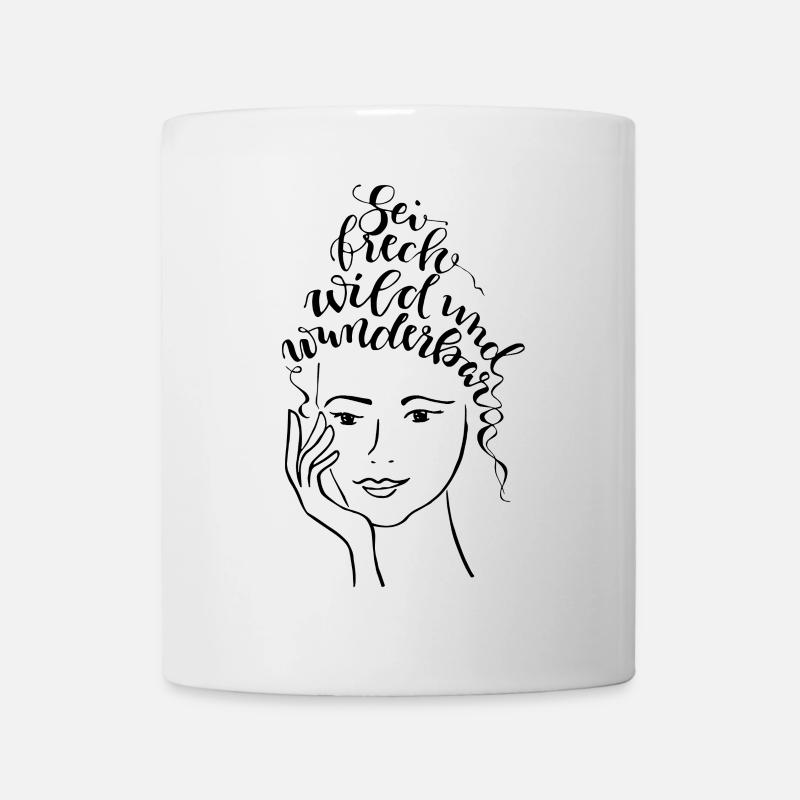 Be, naughty, wild and wonderful - Mug - white