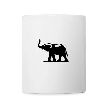 Enfants éléphant bébé portrait - Mug blanc - blanc - Devant