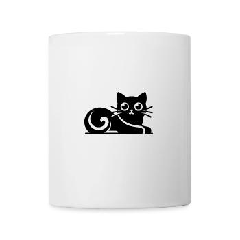 Cute Abstract Cats Drawing - Mug - white - Front