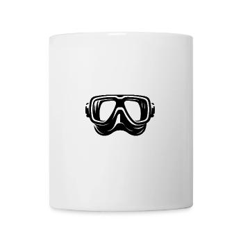 Simple Diving Goggles Logo Style - Mug - white - Front