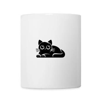 Unschuldige Katze Humor Katzen Zeichnung - Tasse - Weiß - Vorne