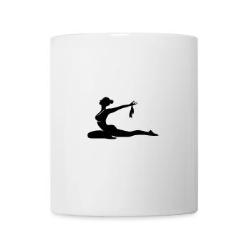 Meditation and Yoga Expression of Power and Elegance - Mug - white - Front