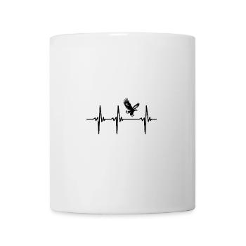 Herzschlag für Adler im Wind - Tasse - Weiß - Vorne