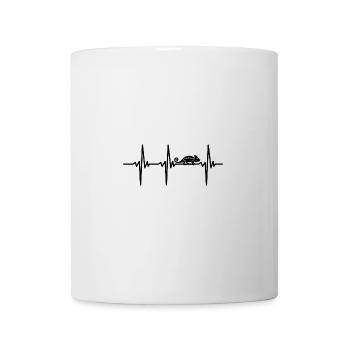 Battement de cœur pour caméléon drôle - Mug blanc - blanc - Devant
