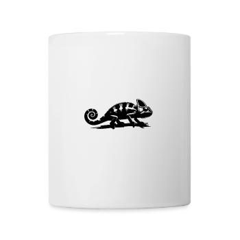 Little Chameleon Dragon with Curled Tail - Mug - white - Front