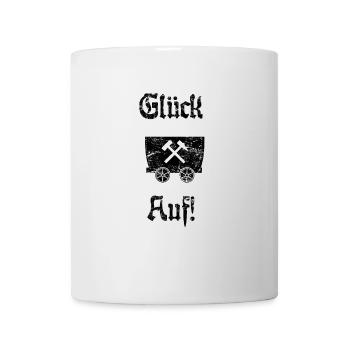 Glück Auf! Logo Schlägel und Eisen - Tasse - Weiß - Vorne