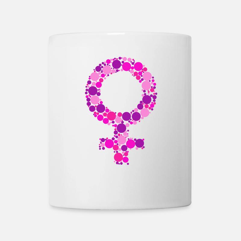 Symbole féminin - Mug blanc - blanc