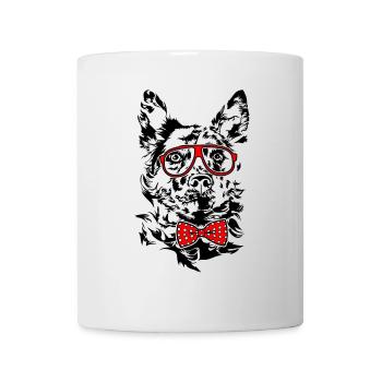 Hongrois MUDI Lunettes Chiens Chiens Wilsigns - Mug blanc - blanc - Devant