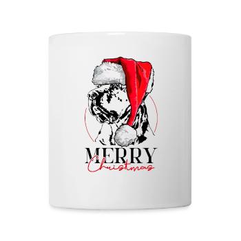 Santa TOSA INU Joyeux Noël Chiens Wilsigns - Mug blanc - blanc - Devant