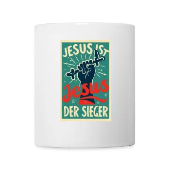 Jesus ist der Sieger  - Tasse - Weiß - Vorne
