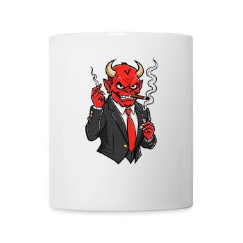 Diable rouge - Mug blanc - blanc - Devant