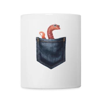 Wurm - Tasse - Weiß - Vorne