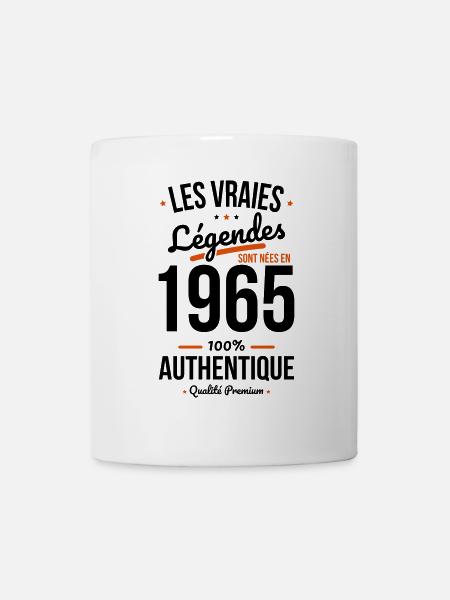 60-jähriges Jubiläum - 1965 wurden Legenden geboren - Tasse - Weiß