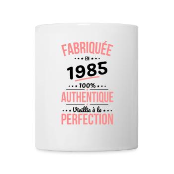 40 Jahre Jubiläum - Hergestellt im Jahr 1985 - Tasse - Weiß - Vorne