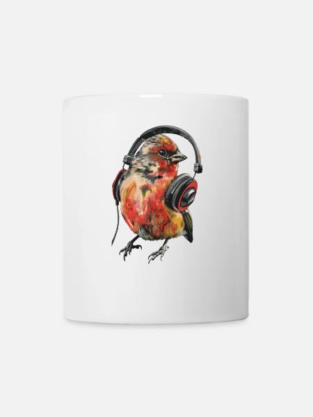 Finch Bird - Tasse - Weiß
