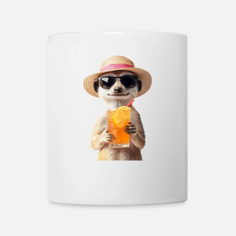 Erdmännchen - Tasse - Weiß