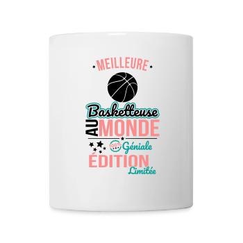 Bester Basketballspieler der Welt - 100% genial - Tasse - Weiß - Vorne