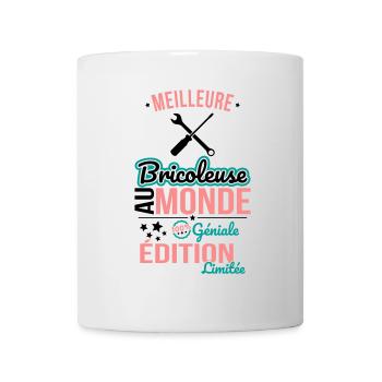 World's Best Handywoman - 100% Awesome - Mug - white - Front