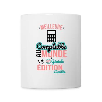 Der beste Buchhalter der Welt - 100% genial - Tasse - Weiß - Vorne