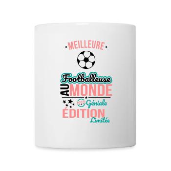 Best Female Footballer in the World - 100% Awesome - Mug - white - Front
