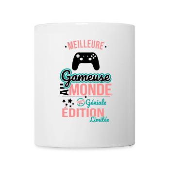 Bester Gamer der Welt - 100% genial - Tasse - Weiß - Vorne