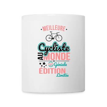 Best Cyclist in the World - 100% Awesome - Mug - white - Front