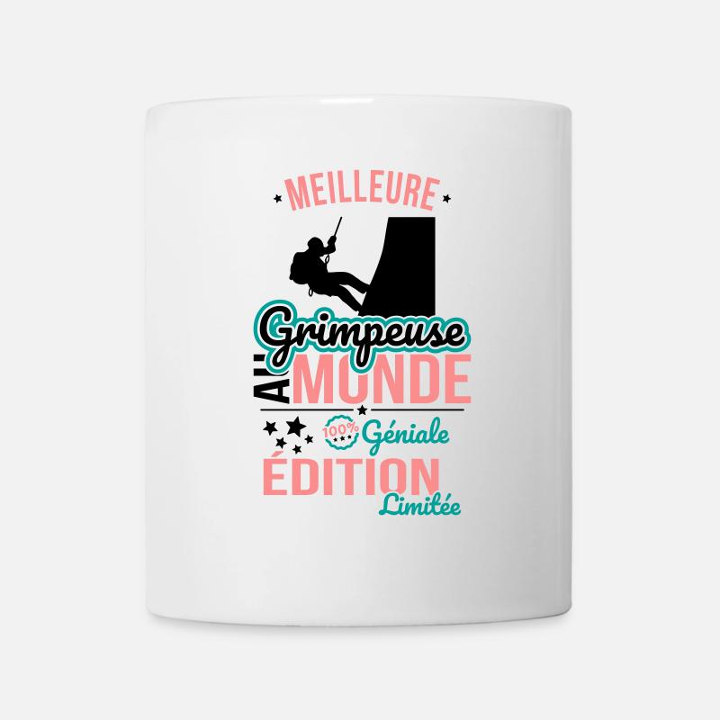 Meilleure Grimpeuse au monde - 100% géniale - Mug blanc - blanc