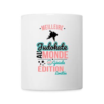 Meilleure Judokate au monde - 100% géniale - Mug blanc - blanc - Devant