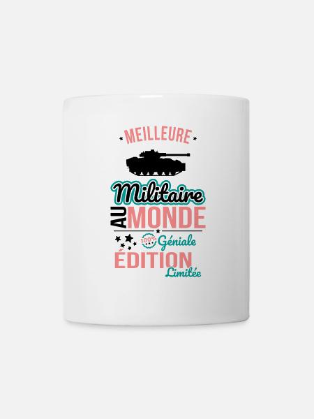 Meilleure Militaire au monde - 100% géniale - Mug blanc - blanc