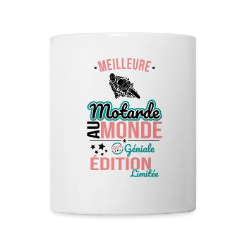 Best Female Biker in the World - 100% Awesome - Mug - white - Front