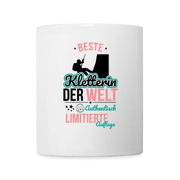 Meilleure grimpeuse du monde - 100 % authentique - Mug blanc - blanc - Devant