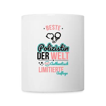 Best Female Policewoman in the World - 100% Authentic - Mug - white - Front