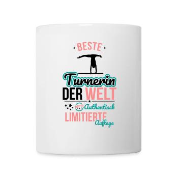 Beste Turnerin der Welt - 100% Authentisch - Tasse - Weiß - Vorne