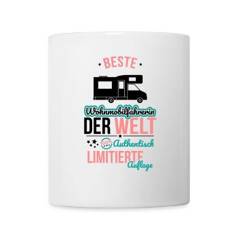 Meilleure conductrice de camping-car - 100 % authentique - Mug blanc - blanc - Devant