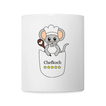 Chefkoch Maus – Lustiges Kochmotiv - Tasse - Weiß - Vorne