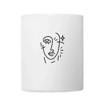 Avi Collection - one line face - Mug - white - Front
