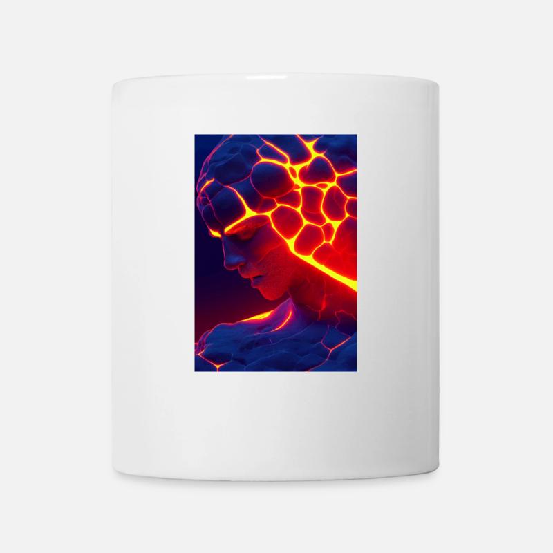 Lava-Mann - Tasse - Weiß