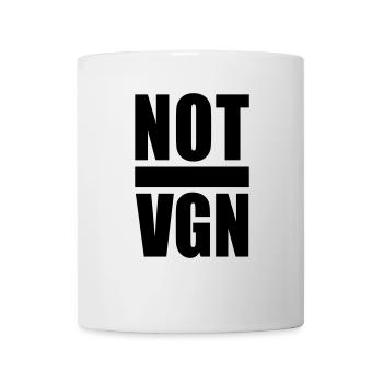 not vgn black - Tasse - Weiß - Vorne