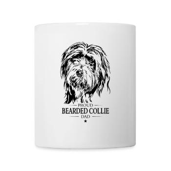 Bearded Collie Papa Chien Chien Wilsigns - Mug blanc - blanc - Devant