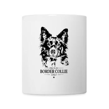 Border Collie Dad Hund Hunde Hundesport Wilsigns - Tasse - Weiß - Vorne