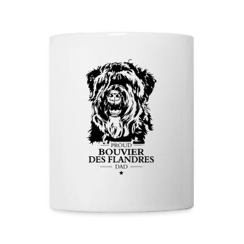 Bouvier des Flandres Papa Chien Chien Wilsigns - Mug blanc - blanc - Devant