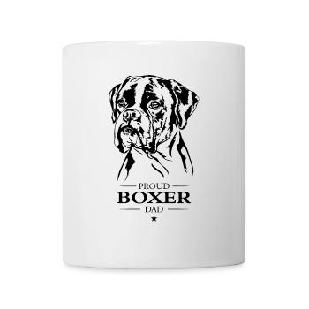 Boxer Dad Hund Hunde Hundesport Wilsigns - Tasse - Weiß - Vorne