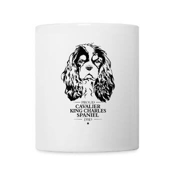 Cavalier King Charles Spaniel Dad Dogs Wilsigns - Mug blanc - blanc - Devant