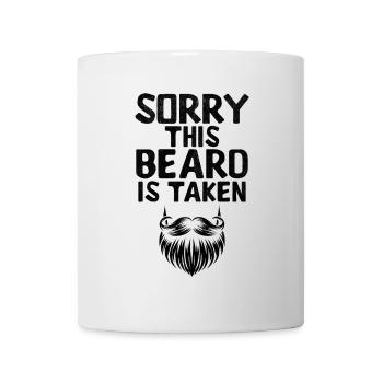 Désolé cette barbe est prise barbes barbe barbe visage homme - Mug blanc - blanc - Devant