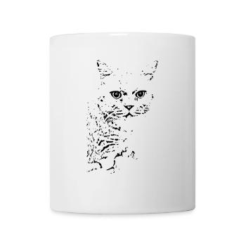 British Shorthair Cat Cat Black Cats - Mug - white - Front