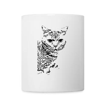 British Shorthair Cat Cat Black Cats - Mug - white - Front